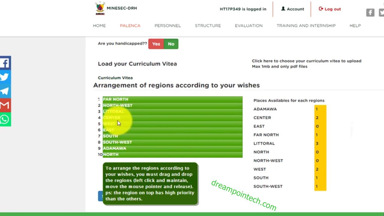 Minesec Online Choice Online Posting - Choix En Ligne (Step by step guide with pictures and videos)