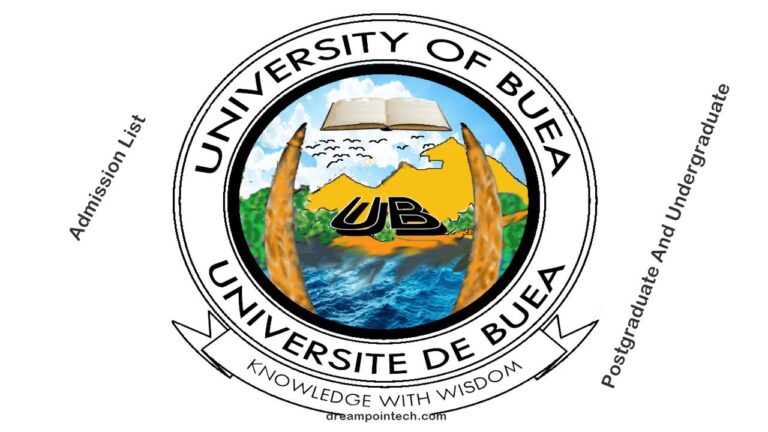 University Of Buea Admission List 2026/2027 UG/Postgraduate