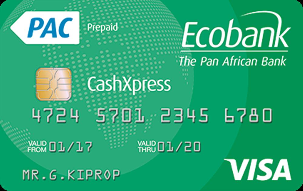 Ecobank Visa CashXpress Card Ecobank Visa CashXpress Card