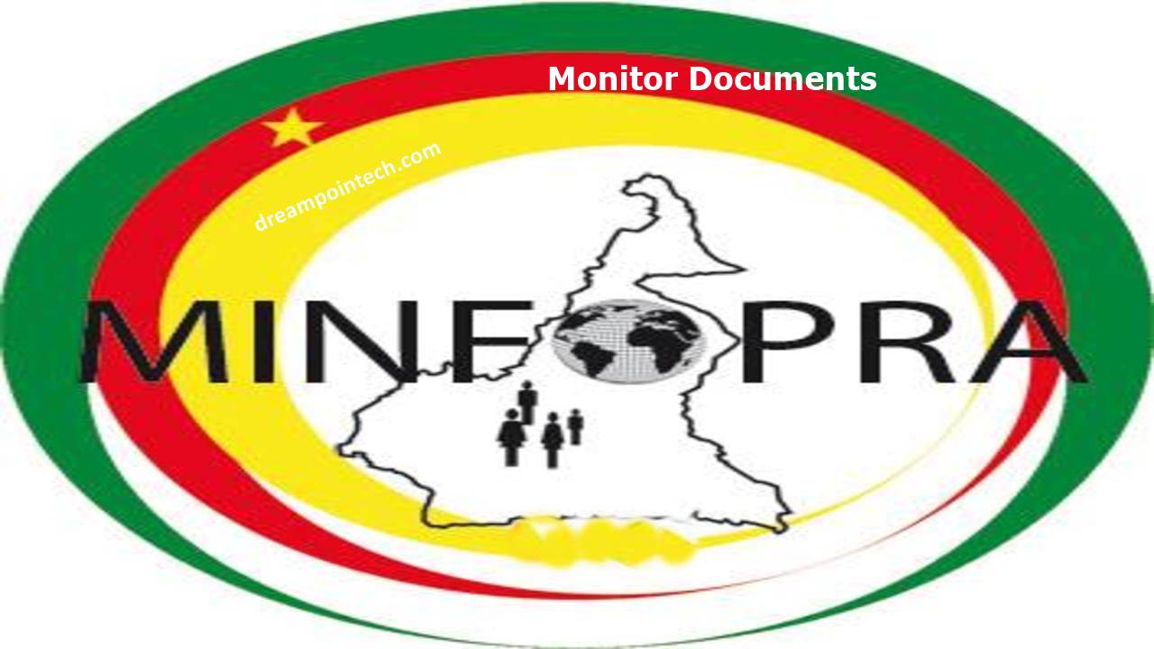 Minfopra Gov CM: Position of Documents - Position Du Dossier Minfopra Gov CM: Position of Documents - Position Du Dossier