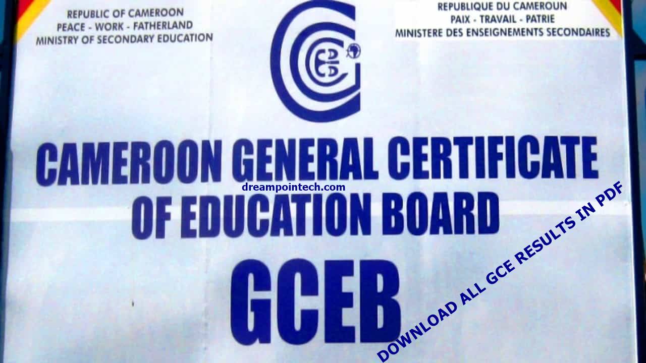Download the Complete Cameroon GCE Board Results in PDF For All Years