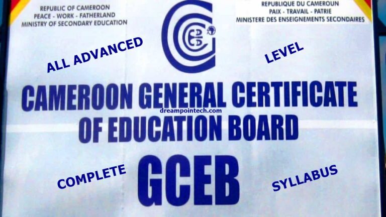 Download All Cameroon GCE Board A-Level Syllabus PDF in 2026