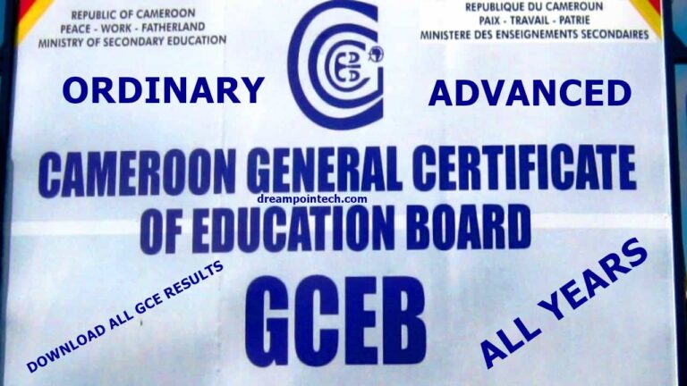 Download All Cameroon GCE Board Results PDF For Every Year