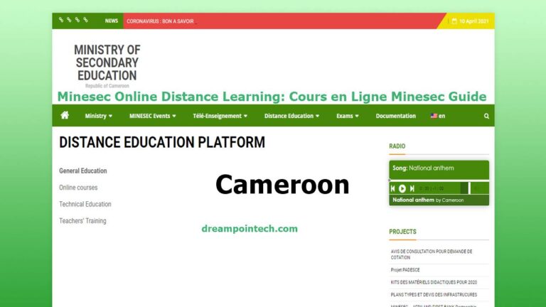 Minesec Online Distance Learning: Cours en Ligne Cameroun