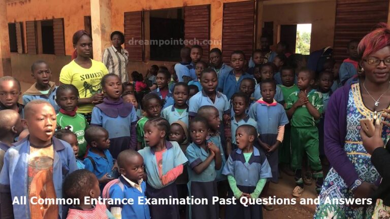 All Common Entrance Examination Past Questions/Answers PDF in 2026