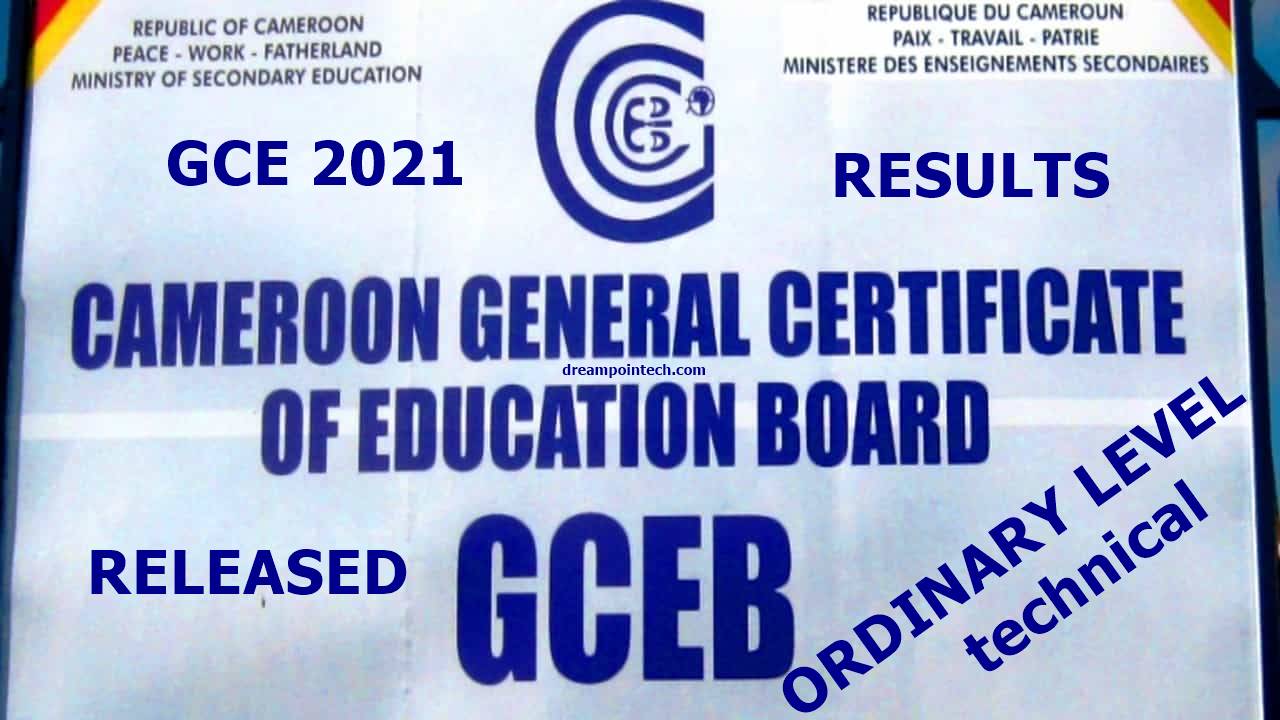 Cameroon GCE Ordinary Level TVE Technical Results 2021 PDF