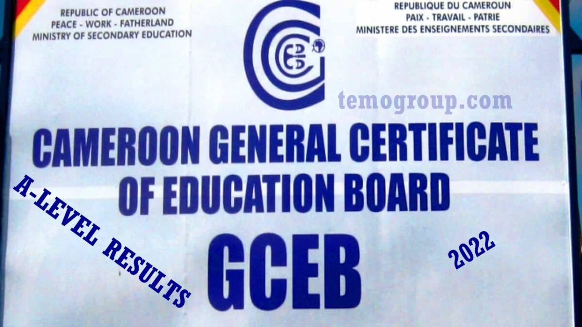 Cameroon GCE Advanced Level Results 2022 PDF Download: A-Level