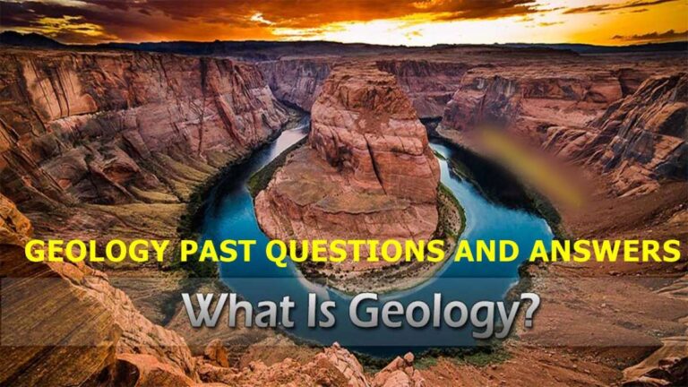 Cameroon GCE A Level Geology Past Questions