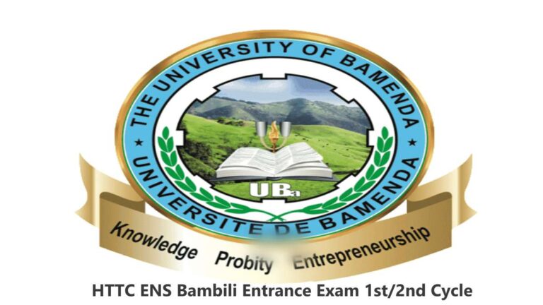 HTTC ENS Bambili Entrance Exam
