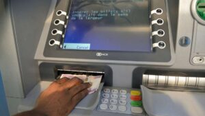 Using ATM in Cameroon