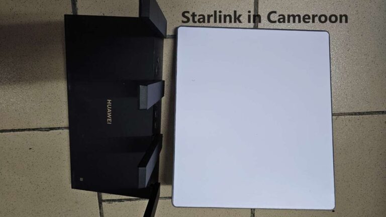 Starlink Mini Kit and Huawei AX6 Router