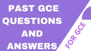 Where to get past GCE papers with solutions