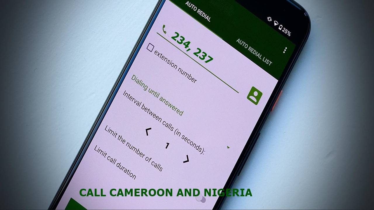 Guide on how to call Cameroon and Nigeria from the USA/Abroad 