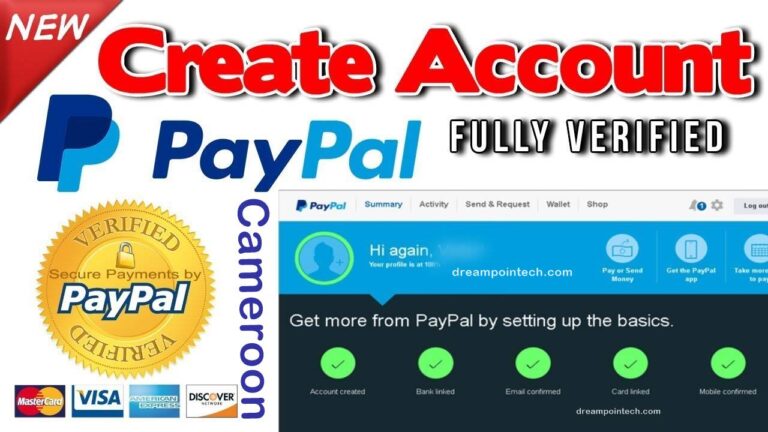 how to create verified cameroon account open and fund