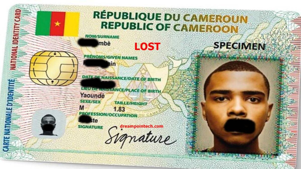 Picture of a sample of a Cameroonian national identity card
