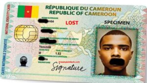 sample Cameroon national ID card