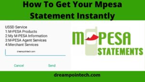 how to check and get Mpesa Statement online through whatsapp for free