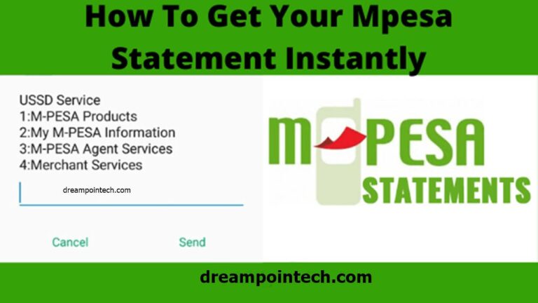how to check and get Mpesa Statement online through whatsapp for free