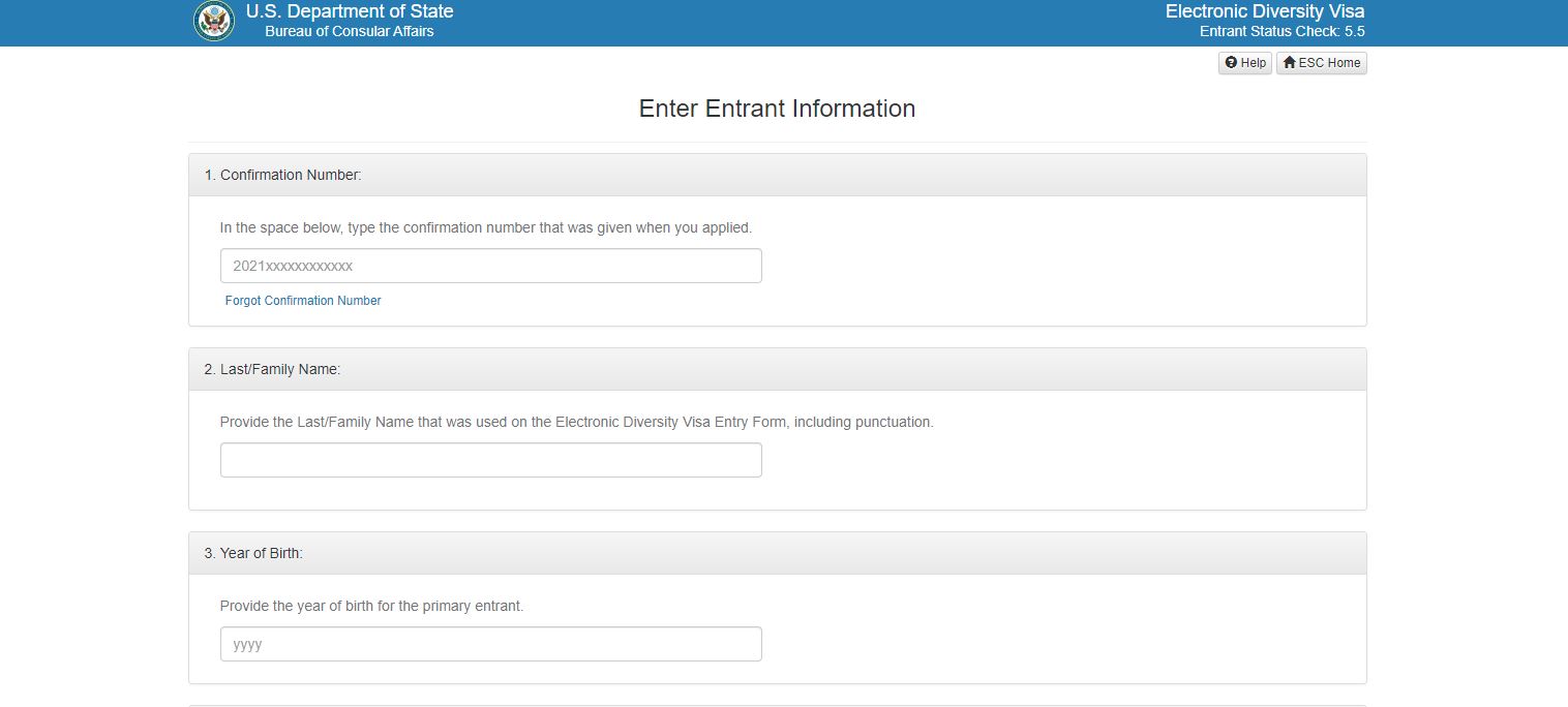 Check the DV Lottery Results